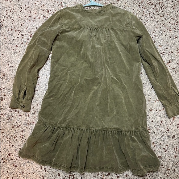 Anthropologie pilcro corduroy tunic dress XS moss green - Picture 8 of 11